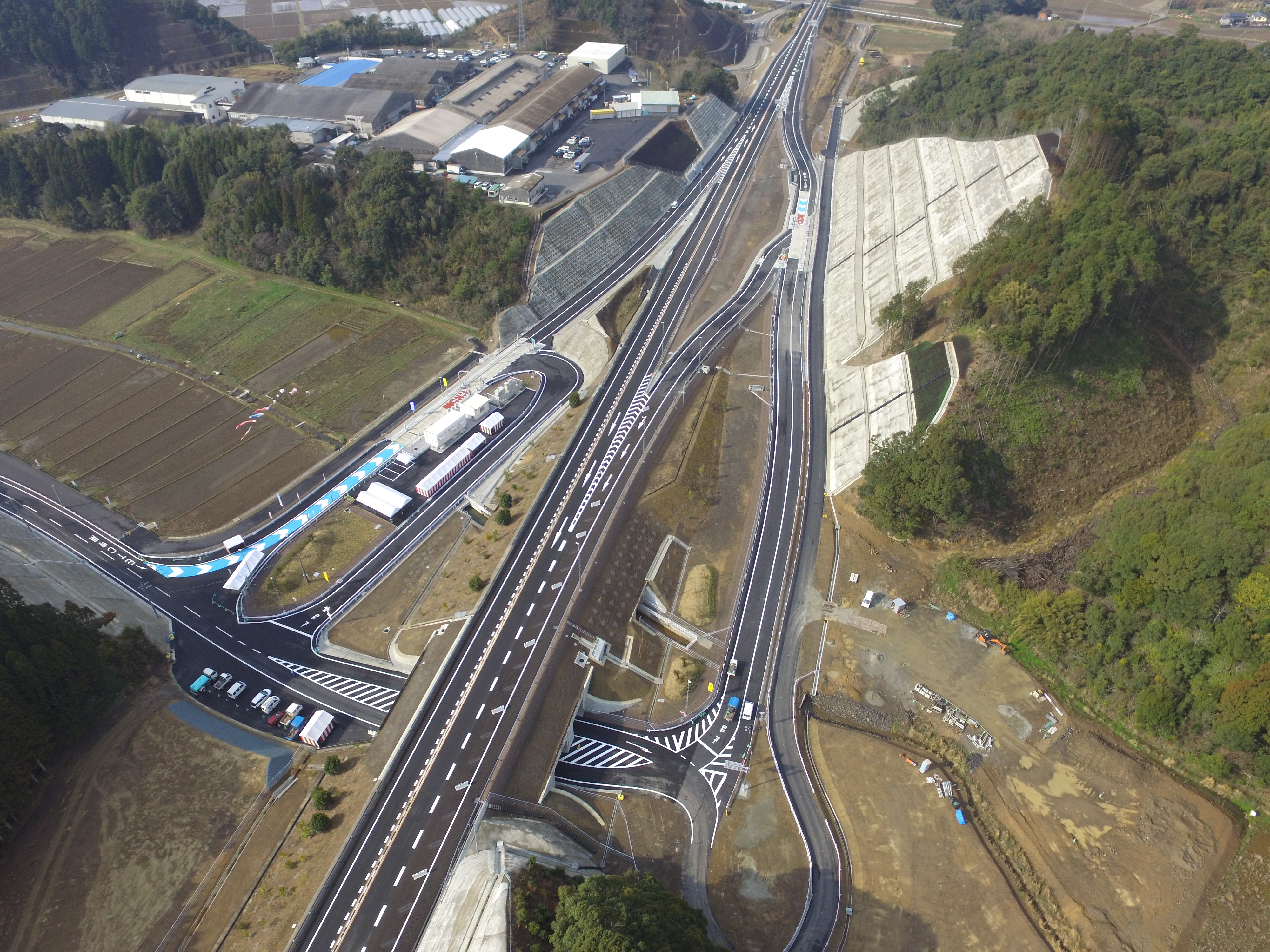 東九州自動車道 門川南スマートインターチェンジ工事