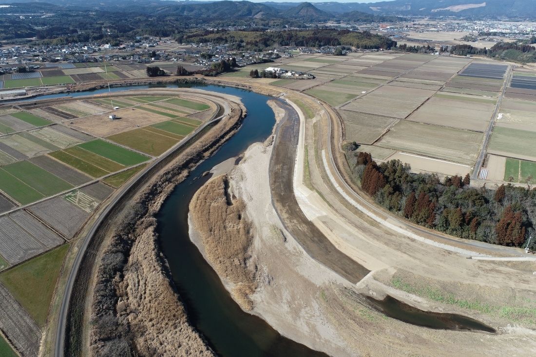 羽月川金波田地区掘削工事